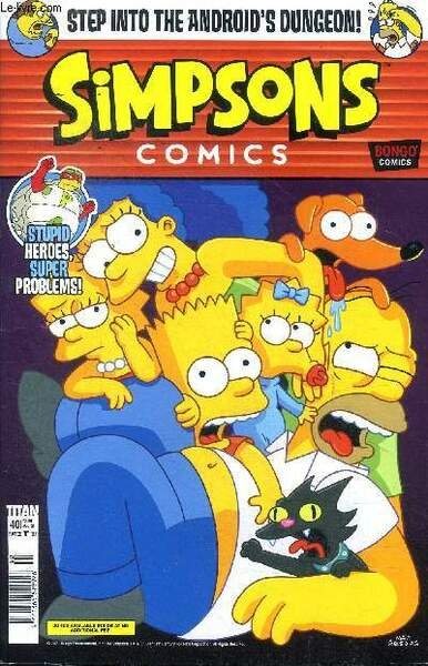 Simpsons comics N° 40 Stupid heroes, super problems