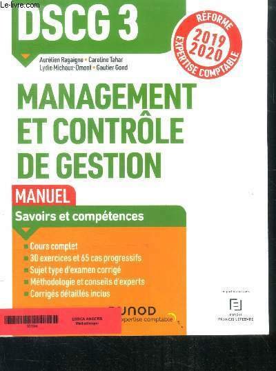 DSCG 3 Management et contrôle de gestion - Manuel - …