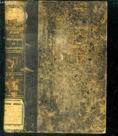 Lecons de rhetorique et de belles lettres - tome 1 - enrichies des opinions de voltaire, buffon, marmontel, la harpe, ect. sur les principales questions de litterature - 3e edition