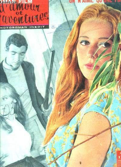Roman film d'amour et d'aventures photoroman inedit - N°1 janvier 1966 annee 10- on n'aime qu'une fois avec ginevra valci, romano giomini, giuseppe medde, efisio schintu, angela fois, francesca vargas- nouvelles, mode, horoscope.