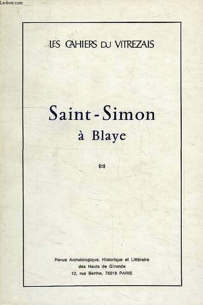 SAINT-SIMON A BLAYE