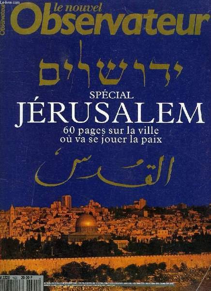 LE NOUVEL OBSERVATEUR, N° 1620, 23-29 NOV. 1995, SPECIAL JERUSALEM | Immagine principale