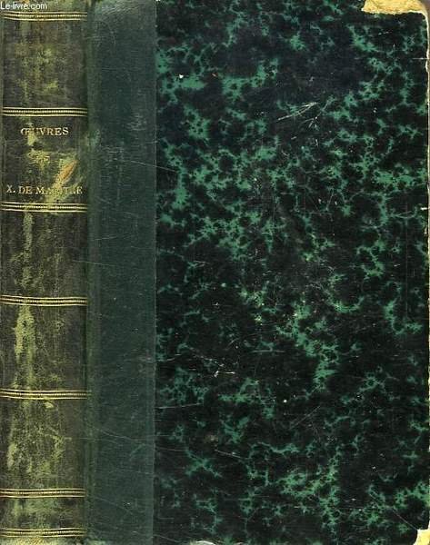 OEUVRES COMPLETES DU COMTE XAVIER DE MAISTRE
