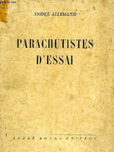PARACHUTISTES D'ESSAI