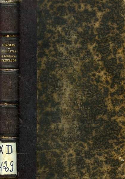 LES TROIS LIVRES DE PORISMES D'EUCLIDE