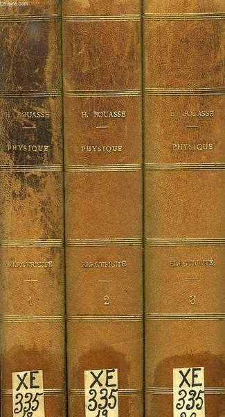 COURS DE MAGNETISME ET D'ELECTRICITE, 3 TOMES