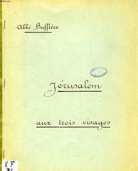 JERUSALEM AUX TROIS VISAGES | Immagine principale