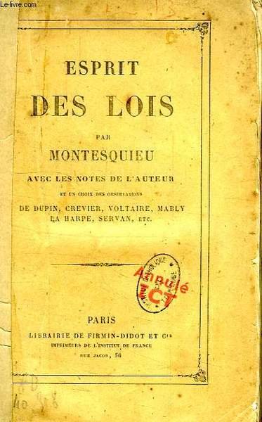 ESPRIT DES LOIS