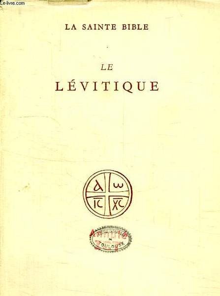 LE LEVITIQUE