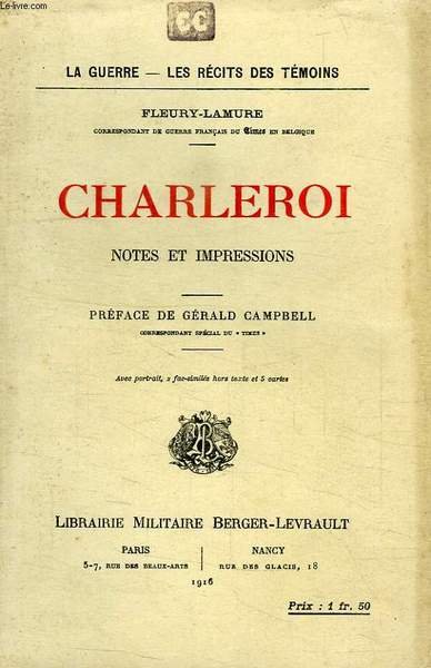 CHARLEROI, NOTES ET IMPRESSIONS