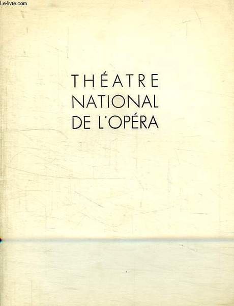 THEATRE NATIONAL DE L'OPERA, BORIS GODOUNOV