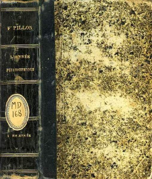 L'ANNEE PHILOSOPHIQUE, Ire ANNEE