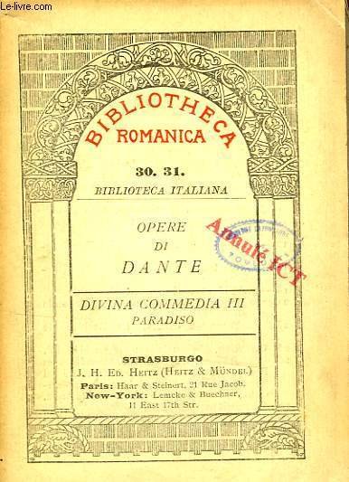 DIVINA COMMEDIA III, PARADISO