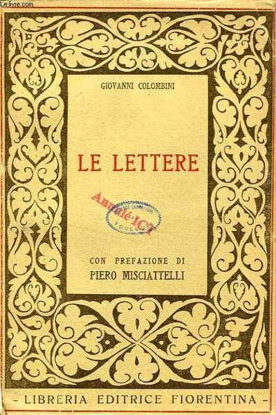 LE LETTERE DEL B. GIO. COLOMBINI DA SIENA