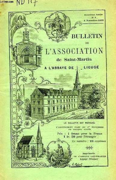 BULLETIN DE L'ASSOCIATION DE SAINT-MARTIN A LIGUGE, 2e ANNEE, N° …