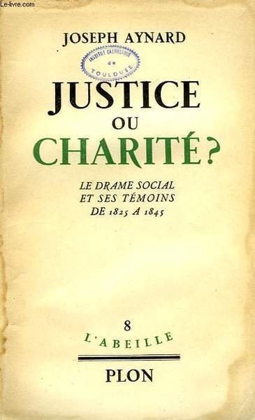 JUSTICE OU CHARITE