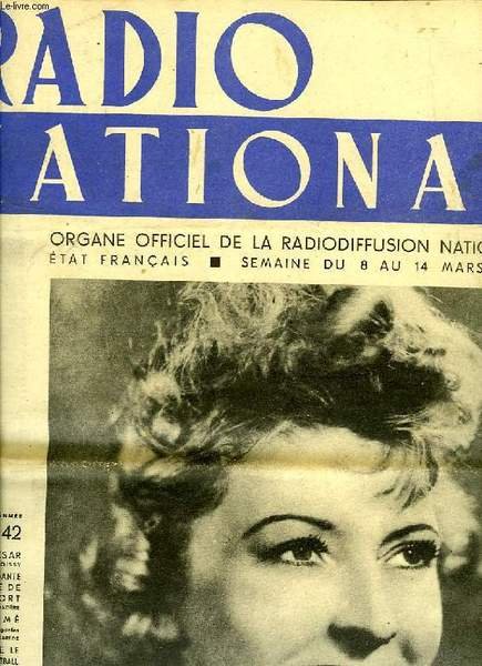 RADIO NATIONAL, N° 42, MARS 1942