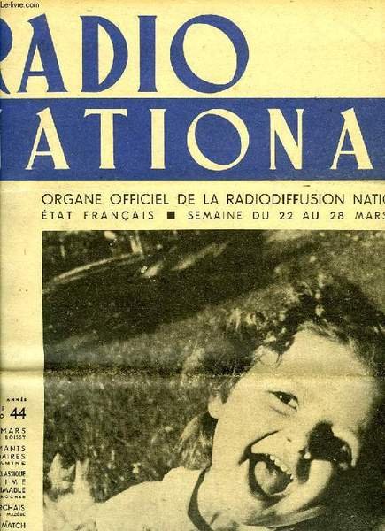 RADIO NATIONAL, N° 44, MARS 1942