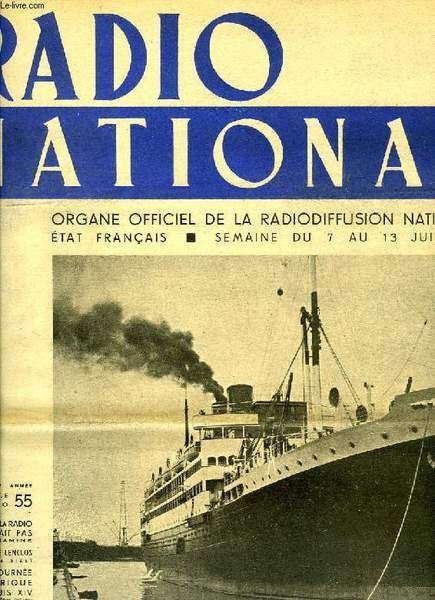 RADIO NATIONAL, N° 55, JUIN 1942