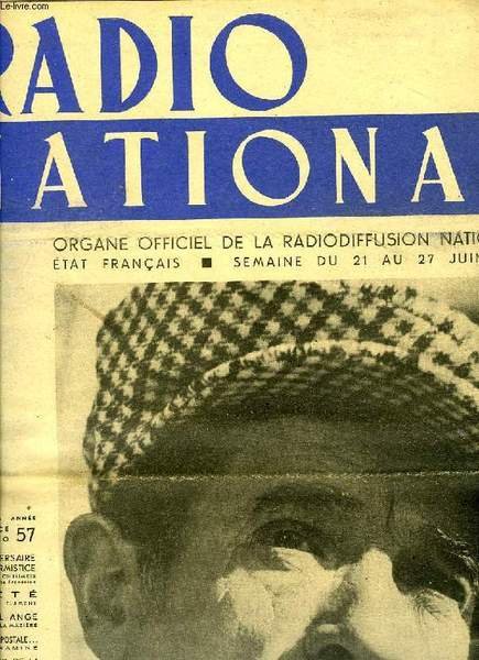RADIO NATIONAL, N° 57, JUIN 1942