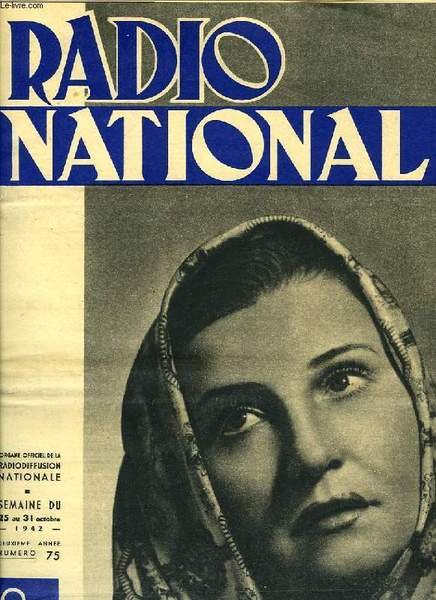 RADIO NATIONAL, N° 75, OCT. 1942