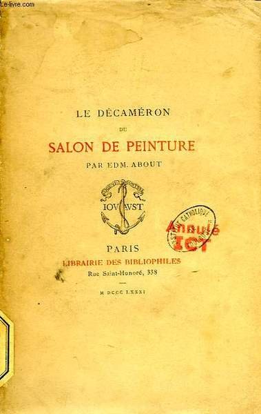 LE DECAMERON DU SALON DU PEINTRE POUR L'ANNEE 1881