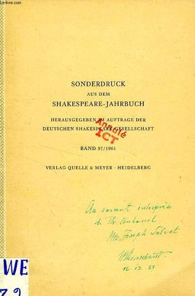 DER MANIERISMUS IN DER DICHTUNG SHAKESPEARES