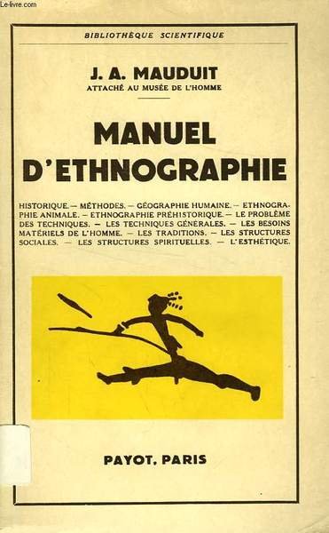 MANUEL D'ETHNOGRAPHIE