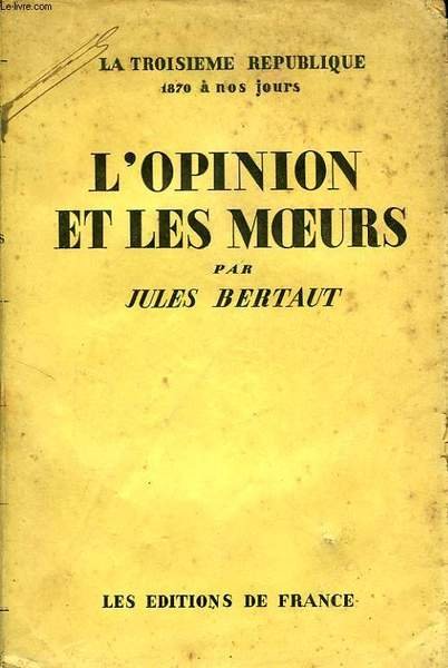 L'OPINION ET LES MOEURS | Immagine principale