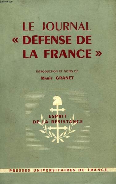 LE JOURNAL 'DEFENSE DE LA FRANCE'