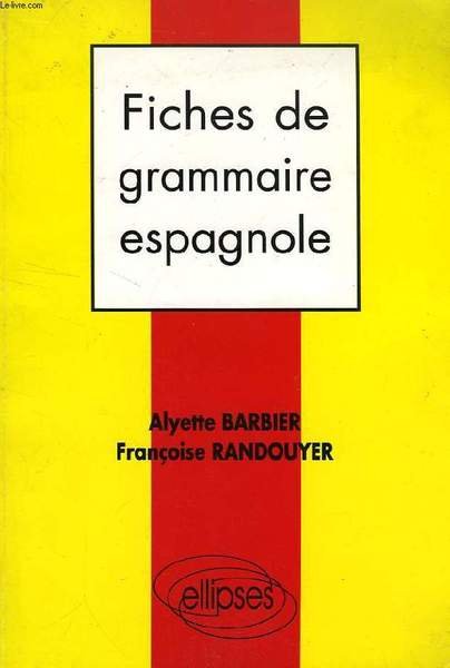 FICHES DE GRAMMAIRE ESPAGNOLE | Immagine principale
