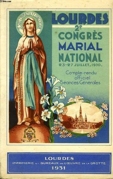 IIe CONGRES MARIAL NATIONAL DE LOURDES, 23-27 JUILLET 1930 | Immagine principale