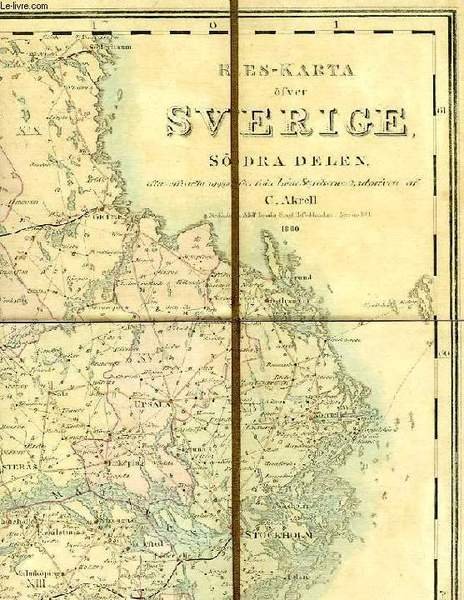 RES-KARTA ÖFVER SVERIGE, SÖDRA DELEN | Immagine principale