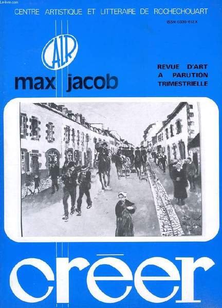 CREER, REVUE D'ART, N° 23, FEV.-AVRIL 1976, MAX JACOB | Immagine principale