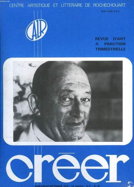 CREER, REVUE D'ART, N° 32, JUIN-SEPT. 1978 | Immagine principale