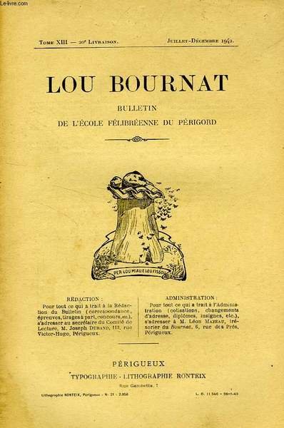 LOU BOURNAT DOU PERIGORD, BULLETIN DE L'ECOLE FELIBREENNE DU PERIGORD, … | Immagine principale
