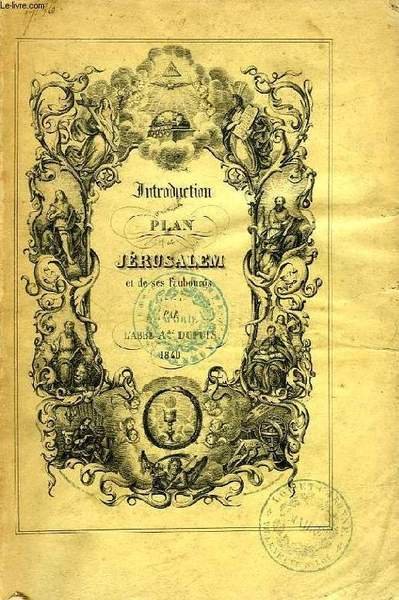 INTRODUCTION AU PLAN DE JERUSALEM ET DE SES FAUBOURGS | Immagine principale