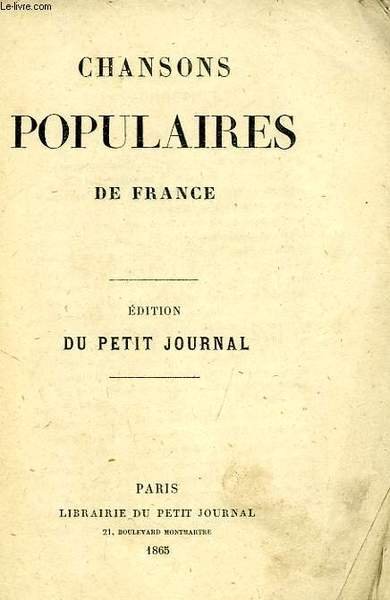 CHANSONS POPULAIRES DE FRANCE | Immagine principale