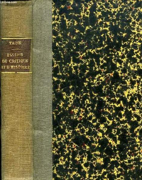 NOUVEAUX ESSAIS DE CRITIQUE ET D'HISTOIRE | Immagine principale