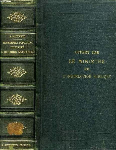 DICTIONNAIRE POPULAIRE ILLUSTRE D'HISTOIRE NATURELLE | Immagine principale