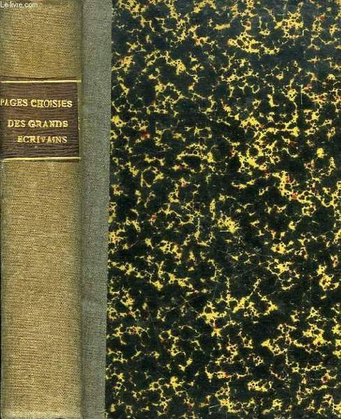 PAGES CHOISIES DES GRANDS ECRIVAINS, MICHELET | Immagine principale