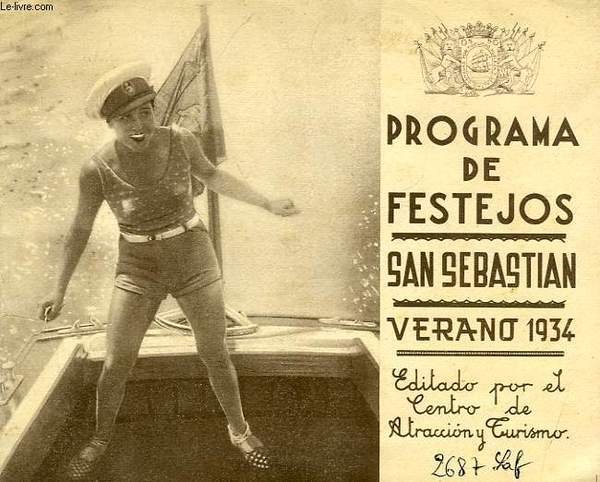 PROGRAMA DE FESTEJOS, SAN SEBASTIAN, VERANO 1934 | Immagine principale