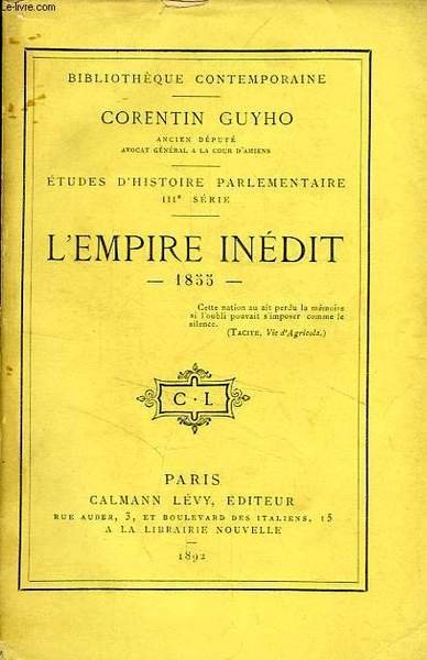 L'EMPIRE INEDIT, 1855 | Immagine principale