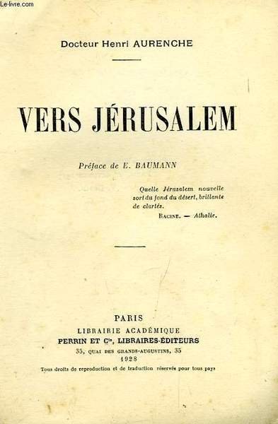 VERS JERUSALEM