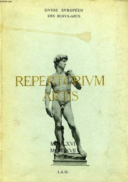 REPERTORIUM ARTIS, GUIDE EUROPEEN DES BEAUX-ARTS, 1966-1967 | Immagine principale