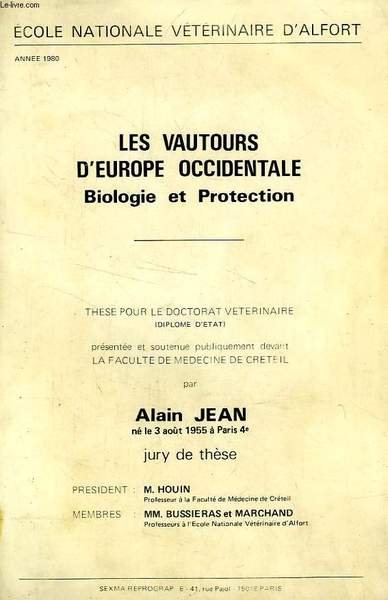 LES VAUTOURS D'EUROPE OCCIDENTALE, BIOLOGIE ET PROTECTION (THESE) | Immagine principale