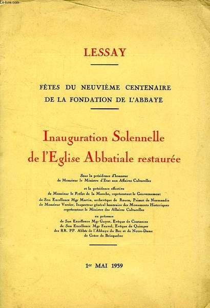 LESSAY, FETES DU IXe CENTENAIRE DE LA FONDATION DE L'ABBAYE, … | Immagine principale