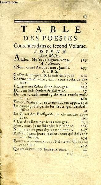OEUVRES DE MADAME ET MADEMOISELLE DESHOULIERES, 2e VOLUME | Immagine principale