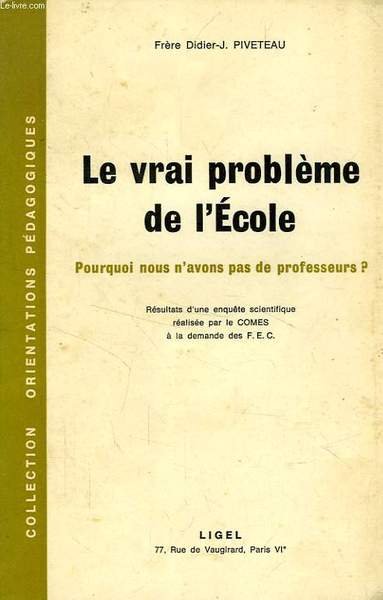 LE VRAI PROBLEME DE L'ECOLE, POURQUOI NOUS N'AVONS PAS DE … | Immagine principale
