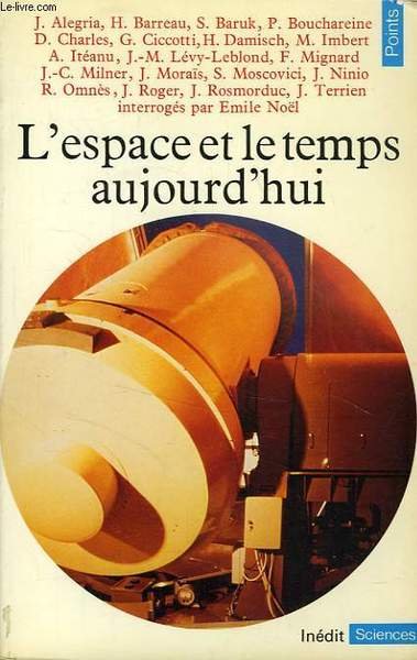 L'ESPACE ET LE TEMPS AUJOURD'HUI | Immagine principale